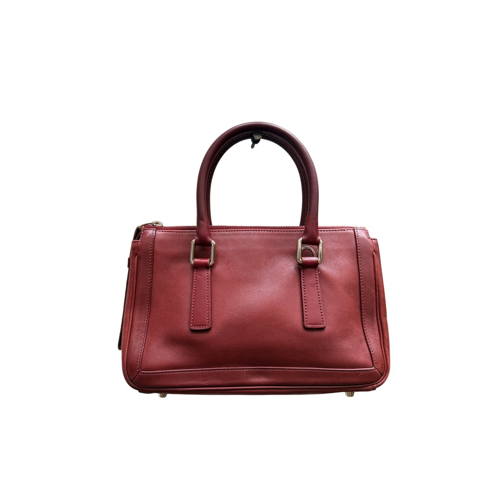 Coach 9421 Mini Vintage Bonnie Cashin Burgundy Leather Satchel Crossbody Bag